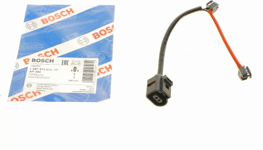 BOSCH 1 987 473 013 - Contact d'avertissement, usure des plaquettes de frein cwaw.fr