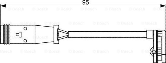 BOSCH 1 987 473 036 - Contact d'avertissement, usure des plaquettes de frein cwaw.fr