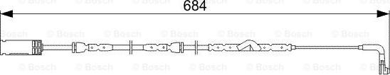 BOSCH 1 987 473 020 - Contact d'avertissement, usure des plaquettes de frein cwaw.fr