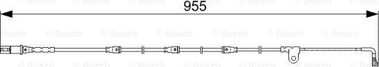 BOSCH 1 987 473 028 - Contact d'avertissement, usure des plaquettes de frein cwaw.fr