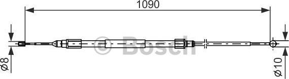 BOSCH 1 987 477 949 - Tirette à câble, frein de stationnement cwaw.fr