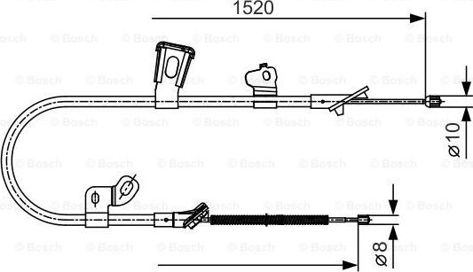 BOSCH 1 987 477 918 - Tirette à câble, frein de stationnement cwaw.fr