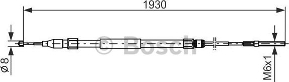 BOSCH 1 987 477 821 - Tirette à câble, frein de stationnement cwaw.fr