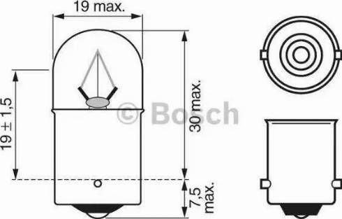 BOSCH 1 987 302 511 - Ampoule, éclairage des instruments cwaw.fr