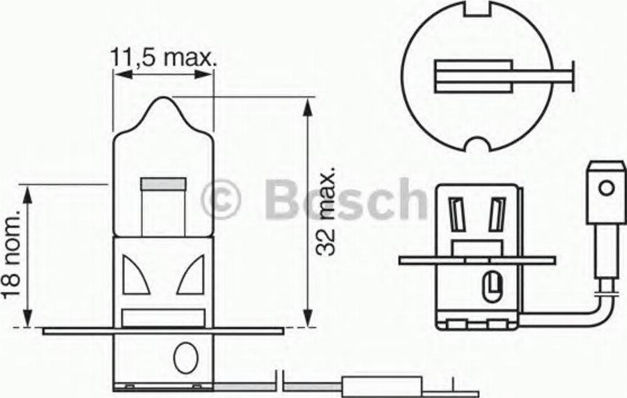 BOSCH 1987302033 - Ampoule, projecteur antibrouillard cwaw.fr