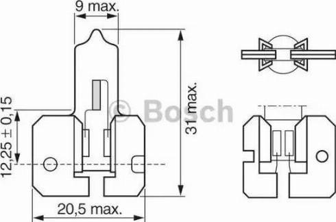 BOSCH 1 987 302 022 - Ampoule, projecteur antibrouillard cwaw.fr