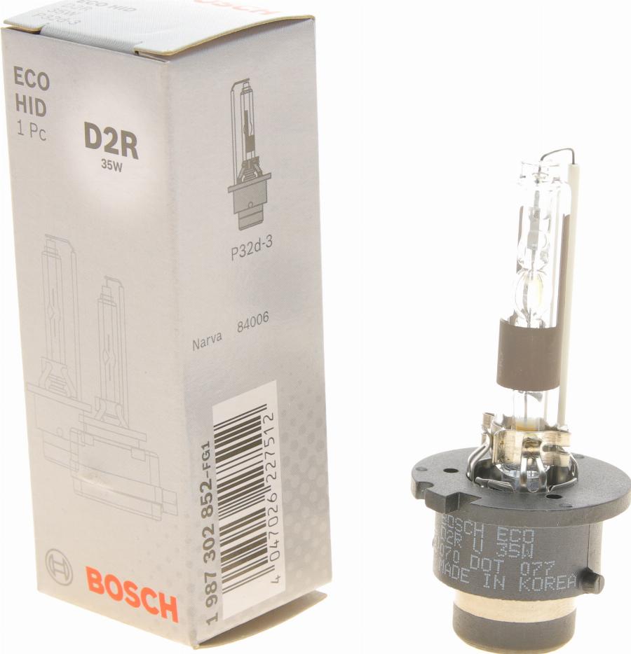 BOSCH 1 987 302 852 - Ampoule, projecteur principal cwaw.fr