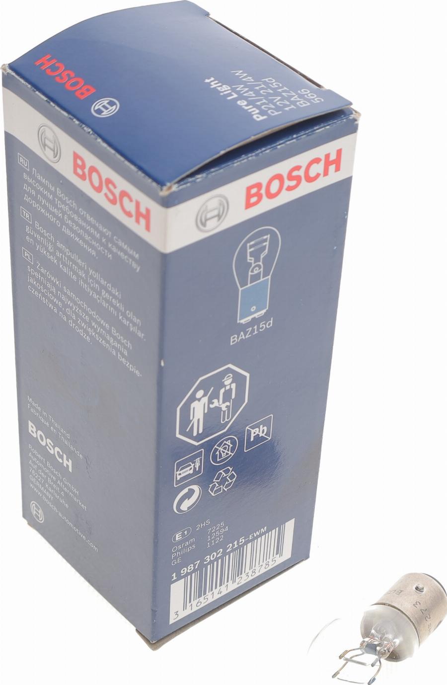 BOSCH 1 987 302 215 - Ampoule, feu stop cwaw.fr