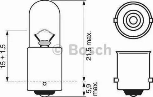 BOSCH 1 987 302 525 - Ampoule, éclairage des instruments cwaw.fr