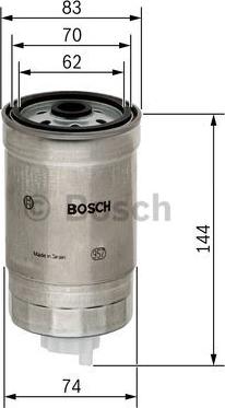 BOSCH 1 457 434 516 - Filtre à carburant cwaw.fr