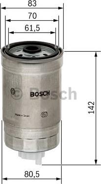 BOSCH 1 457 434 510 - Filtre à carburant cwaw.fr