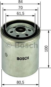 BOSCH 1 457 434 123 - Filtre à carburant cwaw.fr