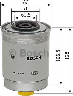 BOSCH 1 457 434 280 - Filtre à carburant cwaw.fr