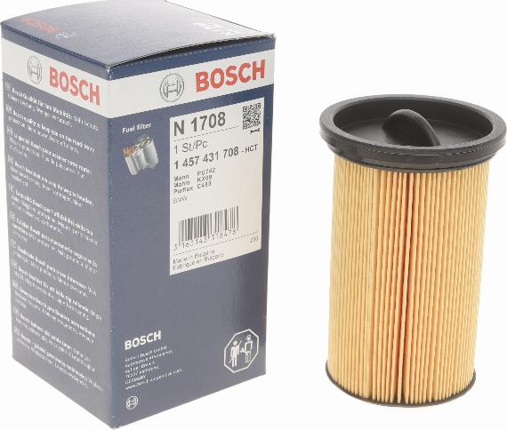 BOSCH 1 457 431 708 - Filtre à carburant cwaw.fr