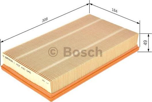 BOSCH 1 457 433 546 - Filtre à air cwaw.fr