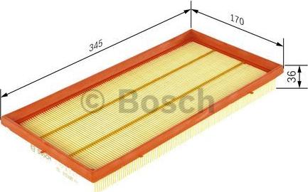 BOSCH 1 457 433 272 - Filtre à air cwaw.fr