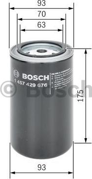 BOSCH 1 457 429 676 - Filtre à carburant cwaw.fr