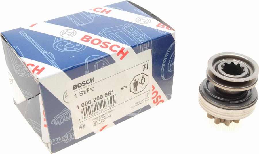 BOSCH 1 006 209 981 - Pignon, démarreur cwaw.fr