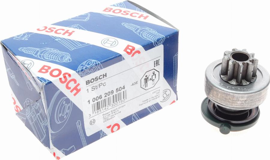 BOSCH 1 006 209 504 - Pignon, démarreur cwaw.fr