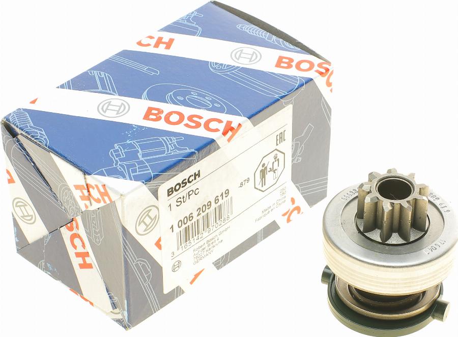 BOSCH 1 006 209 619 - Pignon, démarreur cwaw.fr