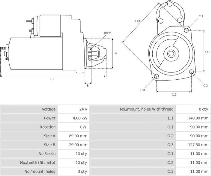 BOSCH 1368085 - Démarreur cwaw.fr