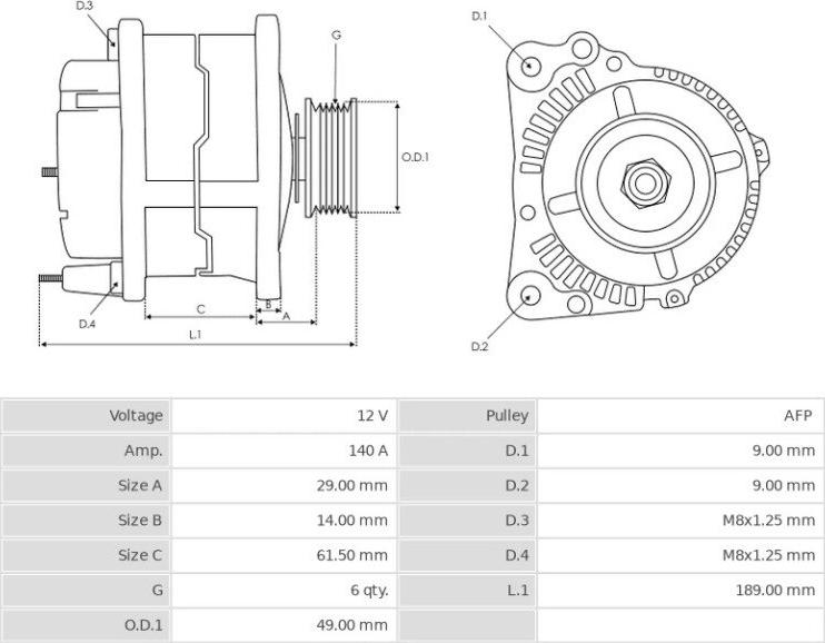 BOSCH 124525200 - Alternateur cwaw.fr