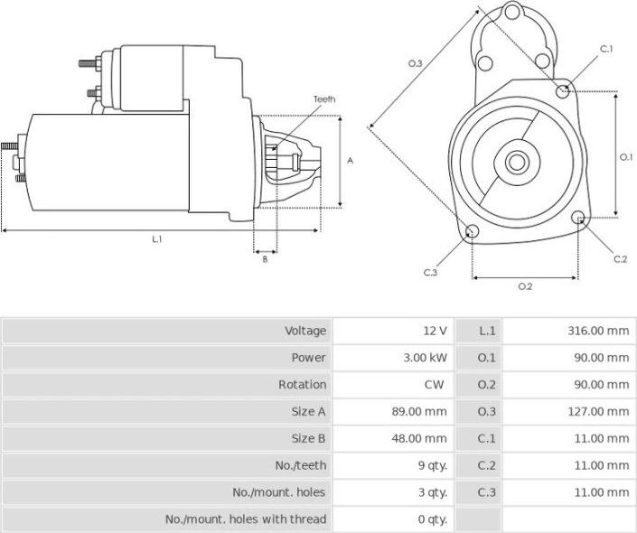 BOSCH 1230001 - Démarreur cwaw.fr