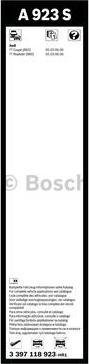 BOSCH 3 397 118 923 - Balai d'essuie-glace cwaw.fr