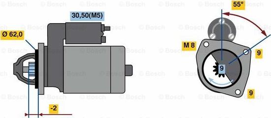 BOSCH F 000 AL0 327 - Démarreur cwaw.fr