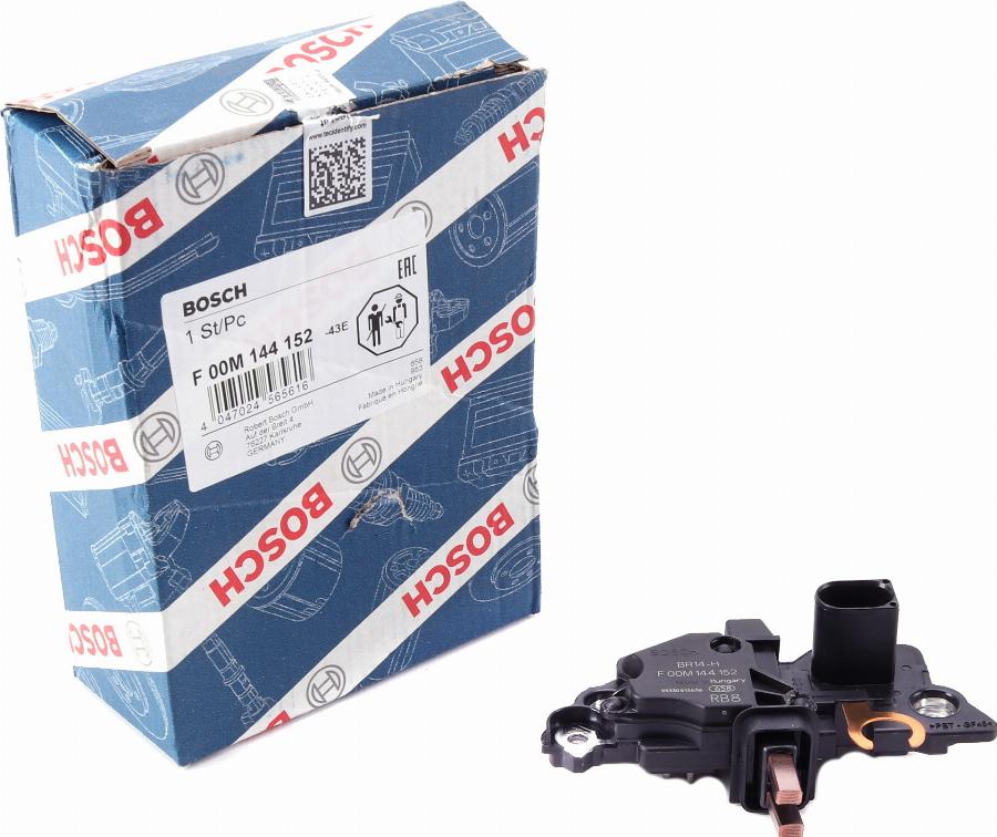 BOSCH F 00M 144 152 - Régulateur d'alternateur cwaw.fr