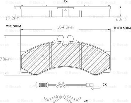 BOSCH F 03A 150 009 - Kit de plaquettes de frein, frein à disque cwaw.fr