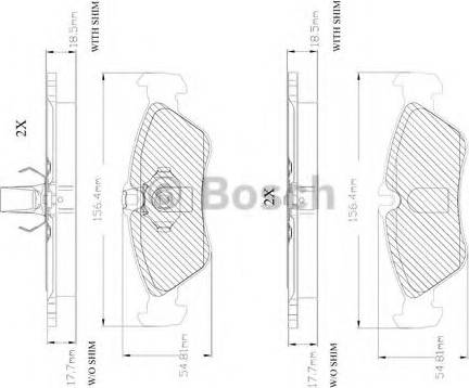 BOSCH F 03A 150 010 - Kit de plaquettes de frein, frein à disque cwaw.fr