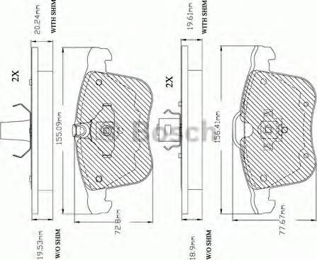 BOSCH F 03A 150 030 - Kit de plaquettes de frein, frein à disque cwaw.fr