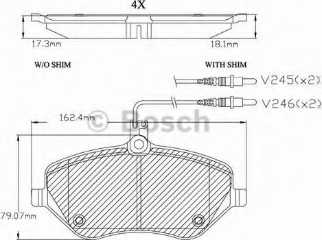 BOSCH F 03A 150 029 - Kit de plaquettes de frein, frein à disque cwaw.fr