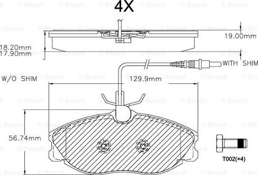 BOSCH F 03A 150 026 - Kit de plaquettes de frein, frein à disque cwaw.fr