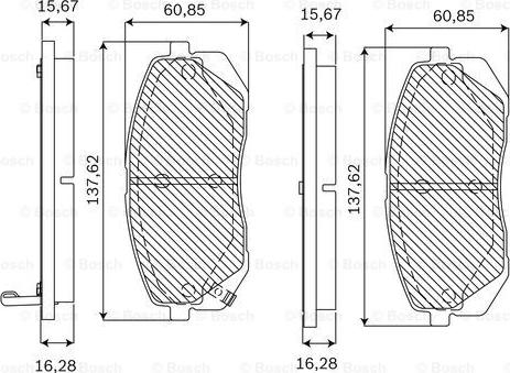 BOSCH F 03B 050 183 - Kit de plaquettes de frein, frein à disque cwaw.fr