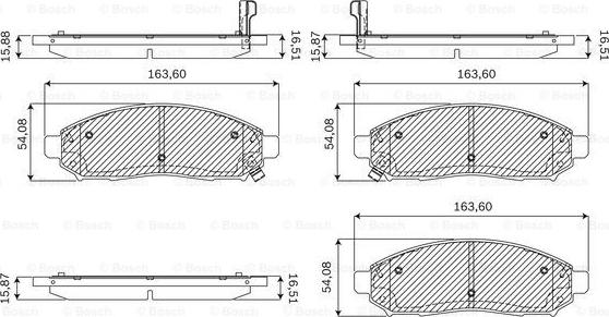 BOSCH F 03B 050 138 - Kit de plaquettes de frein, frein à disque cwaw.fr