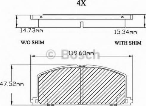 BOSCH F 03B 150 406 - Kit de plaquettes de frein, frein à disque cwaw.fr