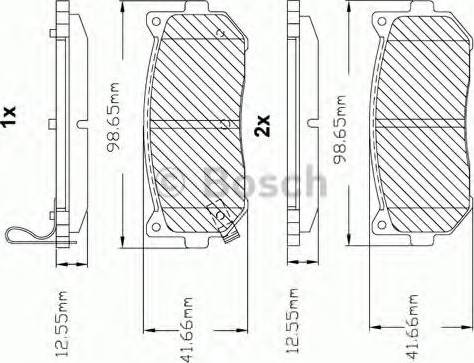 BOSCH F 03B 150 058 - Kit de plaquettes de frein, frein à disque cwaw.fr