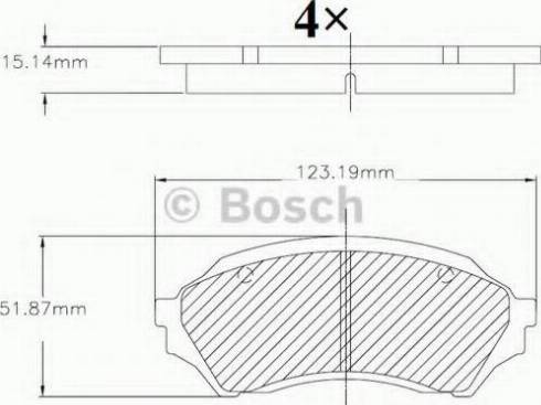 BOSCH F 03B 150 068 - Kit de plaquettes de frein, frein à disque cwaw.fr