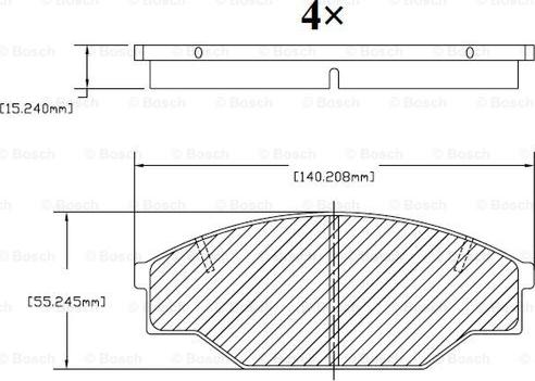 BOSCH F 03B 150 006 - Kit de plaquettes de frein, frein à disque cwaw.fr