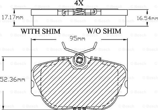 BOSCH F 03B 150 014 - Kit de plaquettes de frein, frein à disque cwaw.fr