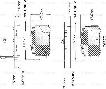 BOSCH F 03B 150 018 - Kit de plaquettes de frein, frein à disque cwaw.fr