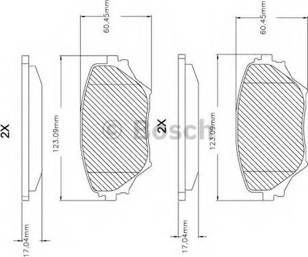 BOSCH F 03B 150 084 - Kit de plaquettes de frein, frein à disque cwaw.fr