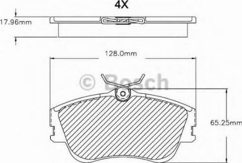 BOSCH F 03B 150 081 - Kit de plaquettes de frein, frein à disque cwaw.fr