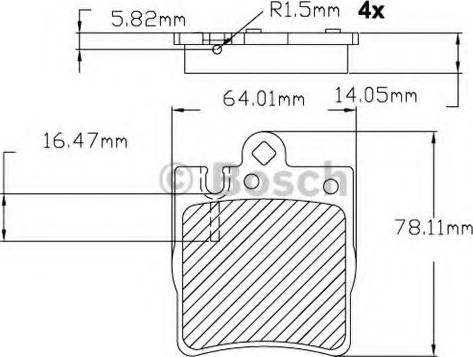 BOSCH F 03B 150 088 - Kit de plaquettes de frein, frein à disque cwaw.fr