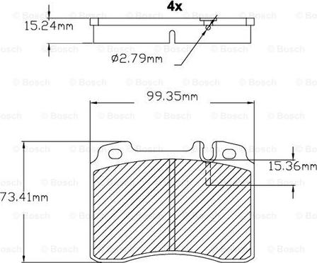 BOSCH F 03B 150 022 - Kit de plaquettes de frein, frein à disque cwaw.fr