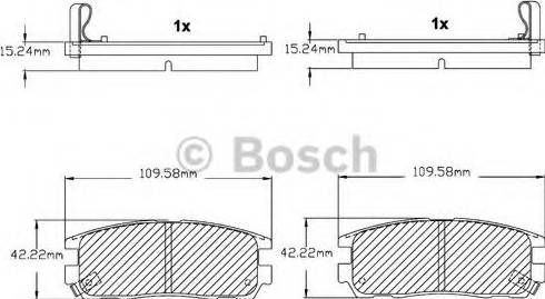 BOSCH F 03B 150 027 - Kit de plaquettes de frein, frein à disque cwaw.fr