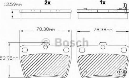 BOSCH F 03B 150 146 - Kit de plaquettes de frein, frein à disque cwaw.fr