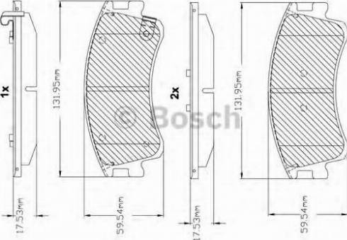 BOSCH F 03B 150 115 - Kit de plaquettes de frein, frein à disque cwaw.fr